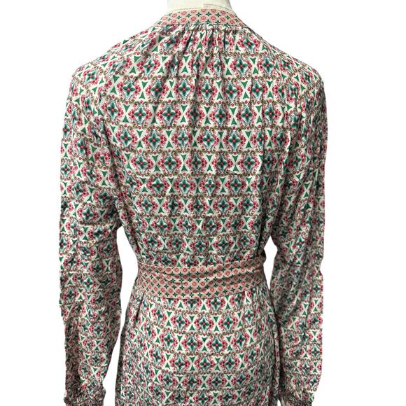 Boden Multicolor Patterned Midi Dress - Picture 9 of 11